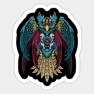 Cyber owl Sticker